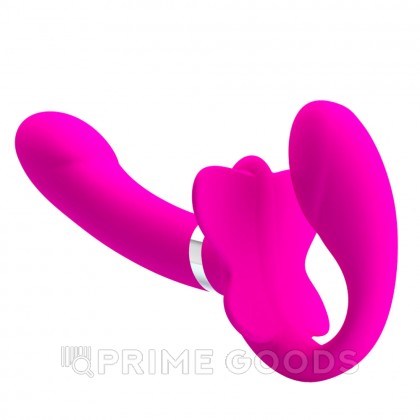 Безремневой страпон Valerie с вибрацией от sex shop primegoods фото 2