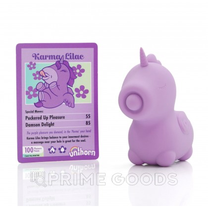 Вибромассажер Unihorn - Karma Lilac с функцией пульсации от sex shop primegoods фото 6