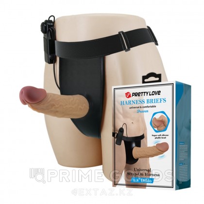 Страпон Draven с вибрацией (17,5*3,7 см) от sex shop primegoods фото 11