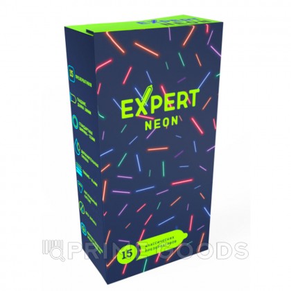 Презервативы EXPERT Neon, светящиеся, 15 шт от sex shop primegoods фото 2