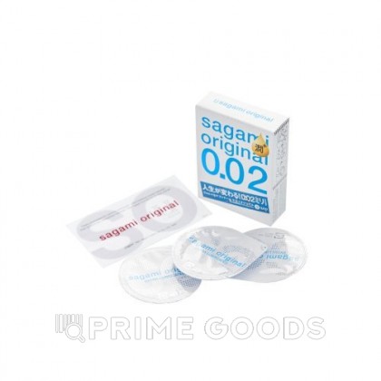 Презервативы SAGAMI Original 002 EXTRA LUB полиуретановые 3 шт. от sex shop primegoods фото 2