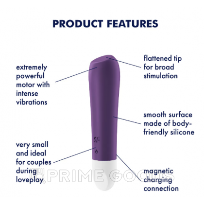 Мини-вибратор Satisfyer Ultra Power Bullet 2 фиолетовый от sex shop primegoods фото 4