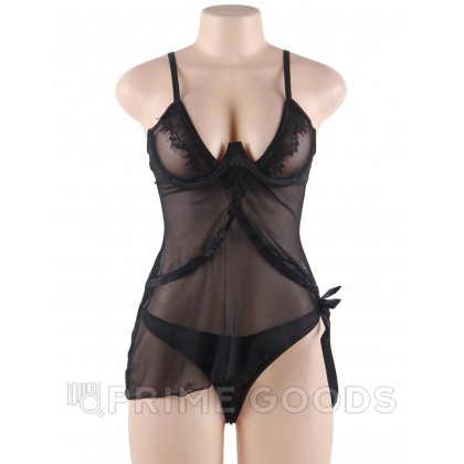 Бэби долл Elegant Black (3XL) от sex shop primegoods фото 4