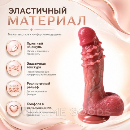 Реалистичный фаллоимитатор CompX (21 см) от sex shop primegoods фото 7