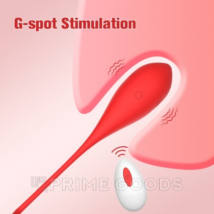 Виброяйцо для стимуляции точки G с пультом ДУ от sex shop primegoods фото 12