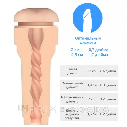 Мастурбатор Feel Stroker от KIIROO анус, светло-бежевый от sex shop primegoods фото 2