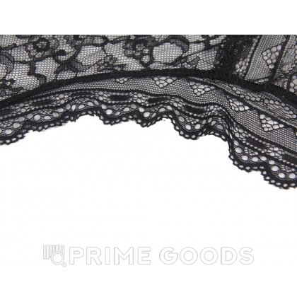 Трусики бразилиана Floral Lace черные (размер M-L) от sex shop primegoods фото 9