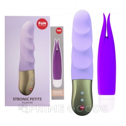 Набор: пульсатор + вибратор Fun factory CLIT KIT PETITE лиловый  от sex shop primegoods
