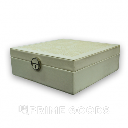 Органайзер квадратный (кожзам) бежевый от sex shop primegoods фото 2