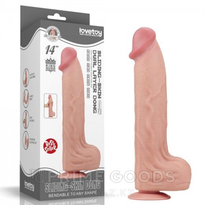 Реалистичный фаллоимитатор King Sized двухслойный силикон (36*6,6) от sex shop primegoods фото 6