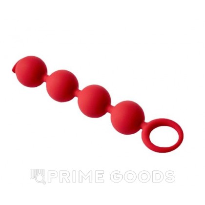 Анальная цепочка Appulse, 2,5 x 13 см , цвет бордовый от sex shop primegoods фото 2