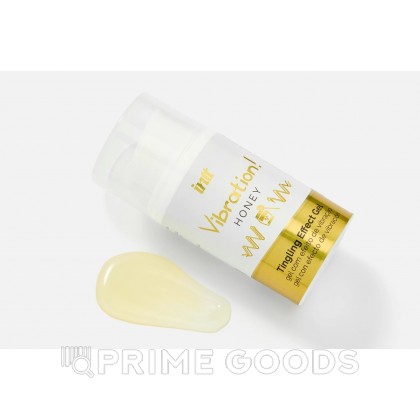 Возбуждающий гель с эффектом вибрации Vibration! HONEY (мёд) от INTT 15 мл от sex shop primegoods фото 10
