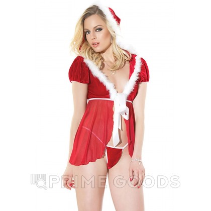 Новогодний костюм красной шапочки (с белой опушкой) от sex shop primegoods