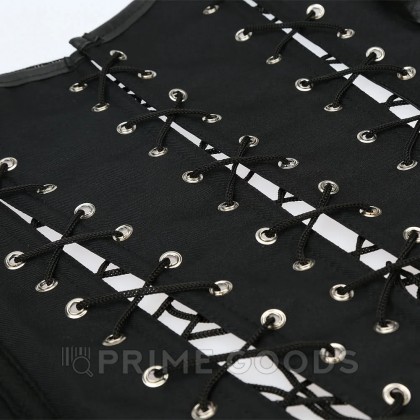 Кожаный корсет на шнуровке от sex shop primegoods фото 5