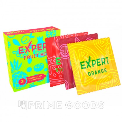 Презервативы EXPERT Fruit Mix, фруктовые ароматизированные, 3 шт от sex shop primegoods фото 3