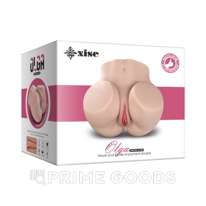 Реалистичный двойной мастурбатор Olga (вагина+анус) от sex shop primegoods фото 4