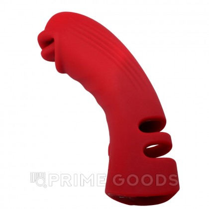 Силиконовый вибратор на палец с дополнительной стимуляцией от sex shop primegoods фото 11
