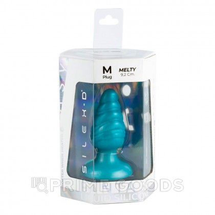 Анальная пробка Fantasy line Melty от Silexd бирюзовая от sex shop primegoods фото 2