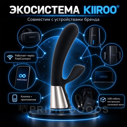 Вибратор с двойной стимуляцией Ohmibod Fuse от KIIROO (черный) от sex shop primegoods фото 16