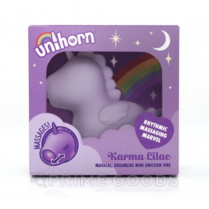 Вибромассажер Unihorn - Karma Lilac с функцией пульсации от sex shop primegoods фото 8