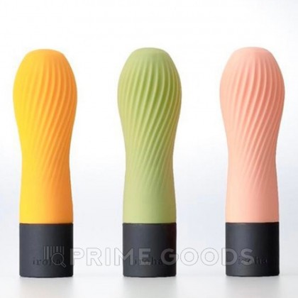 IROHA ZEN Вибратор Hanacha персиковый от sex shop primegoods фото 3