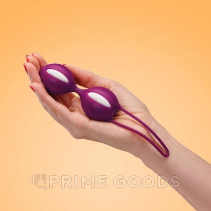 Вагинальные шарики Fun factory SMARTBALLS DUO, пурпурно-белые от sex shop primegoods фото 4
