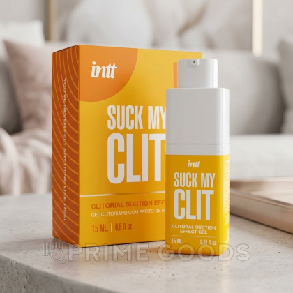 Гель-стимулятор Suck my clit INTT с эффектами всасывания, вибрации и охлаждения 15 мл (манго) от sex shop primegoods фото 2