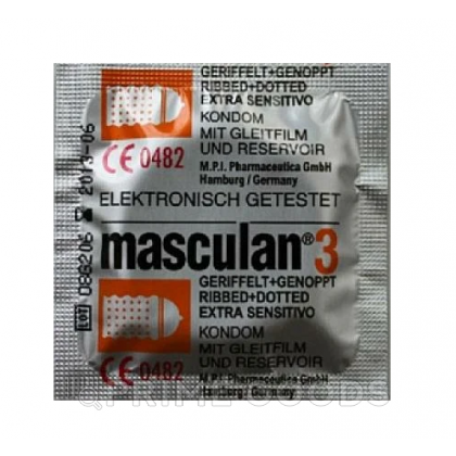 Презерватив Masculan Ribbed + Dotted № 3 (с колечками и пупырышками) от sex shop primegoods фото 3