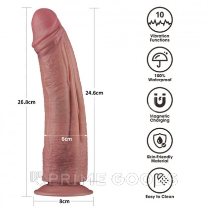 Вибратор реалистик Lovetoy Power Cock (24,6*6 см) от sex shop primegoods фото 4