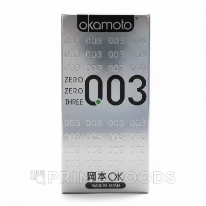 Презервативы Okamoto 0.03 platinum ultra-thin condom 12 шт. от sex shop primegoods