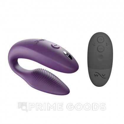 Вибратор для пар We-Vibe Sync 2 фиолетовый (в комплекте батарейка для пульта) от sex shop primegoods фото 4