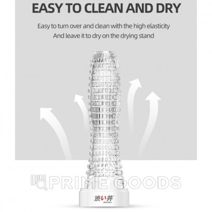 Многоразовая насадка для увеличения пениса - DryWell Sword Fighter от sex shop primegoods фото 5