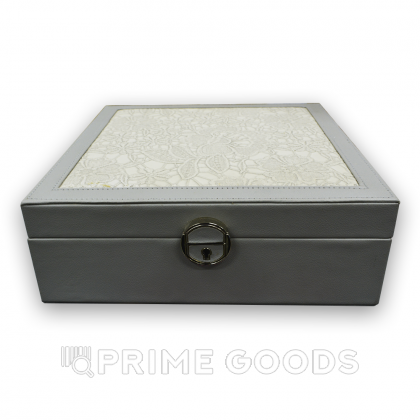 Органайзер квадратный (кожзам) серый от sex shop primegoods фото 4