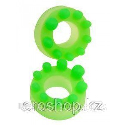 Набор эрекционных колец (2 шт.) - светятся в темноте от sex shop primegoods
