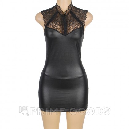 Кожаное платье с кружевом OhYeah +стринги, XS-S от sex shop primegoods фото 3
