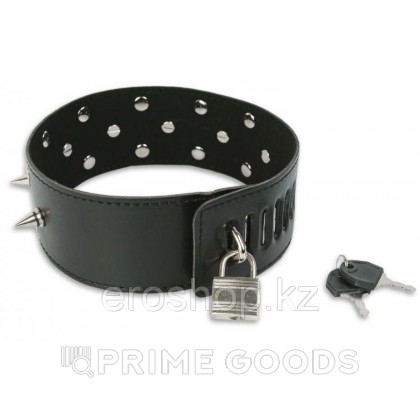  Широкий Ошейник с Заклёпками и Шипами от sex shop primegoods