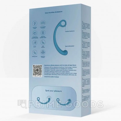 Стимулятор точки G SVibe Snail AXI с вибрацией и имитацией движений, голубой от sex shop primegoods фото 10