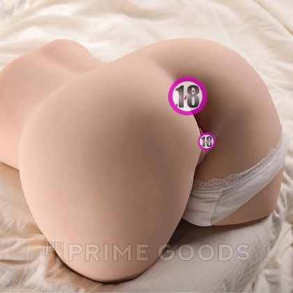 Реалистичный двойной мастурбатор с функцией фрикции Dalke от sex shop primegoods фото 5