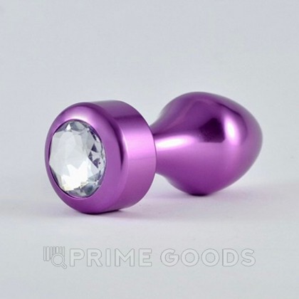 Анальная пробка с кристаллом (8×3 см) от sex shop primegoods