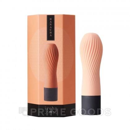 IROHA ZEN Вибратор Hanacha персиковый от sex shop primegoods фото 6
