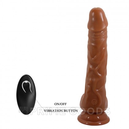 Реалистичный вибратор с фрикцией и ротацией Bodach (21 см) от sex shop primegoods фото 5