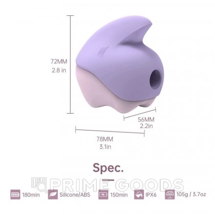 Вакуумный клиторальный стимулятор с вибрацией Unicorn от Magic Motion фиолетовый от sex shop primegoods фото 2