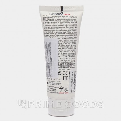 Гель лубрикант на водной основе с ароматом Вишни «Superglide» 75 мл. от sex shop primegoods фото 4