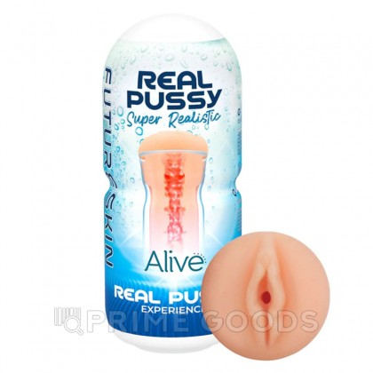 Супер реалистичный мастурбатор в виде вагины Realistic Pussy (16*6 см.) Alive от sex shop primegoods фото 2