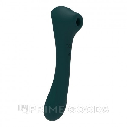 Вибратор с клиторальной стимуляцией Quiver от Alive, тёмно-зелёный от sex shop primegoods