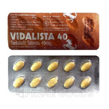 Препарат для усиления эрекции и продления полового акта Vidalista 40 mg (10 шт.) от sex shop primegoods фото 2