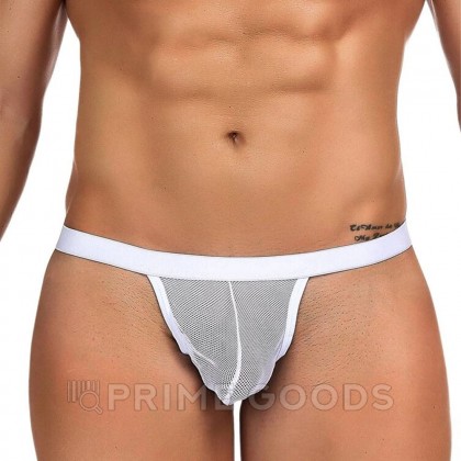 Стринги мужские в сетку белые (S) от sex shop primegoods