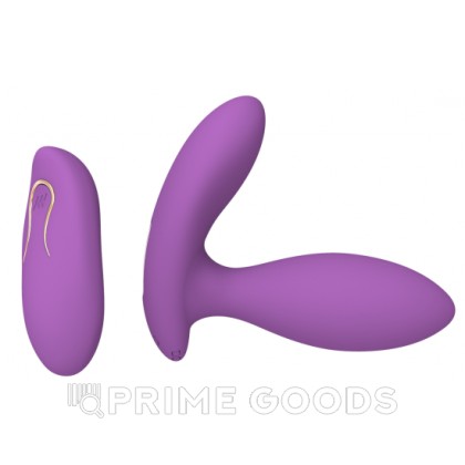 Вибростимулятор клитора и точки G с пультом ДУ (фиолетовый) от sex shop primegoods фото 10