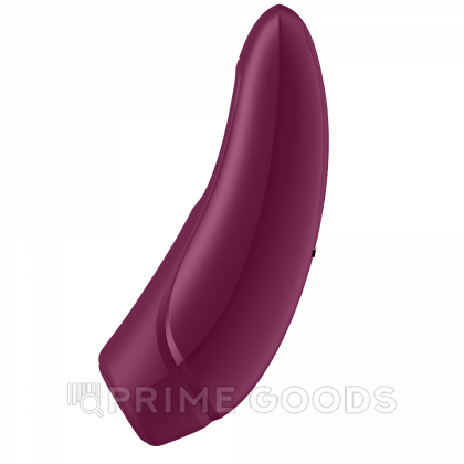 Вакуумный клиторальный стимулятор Satisfyer Curvy 1+ (темно-красный) от sex shop primegoods фото 5