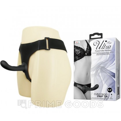 Страпон черный Ultra Passionate harness от sex shop primegoods фото 5